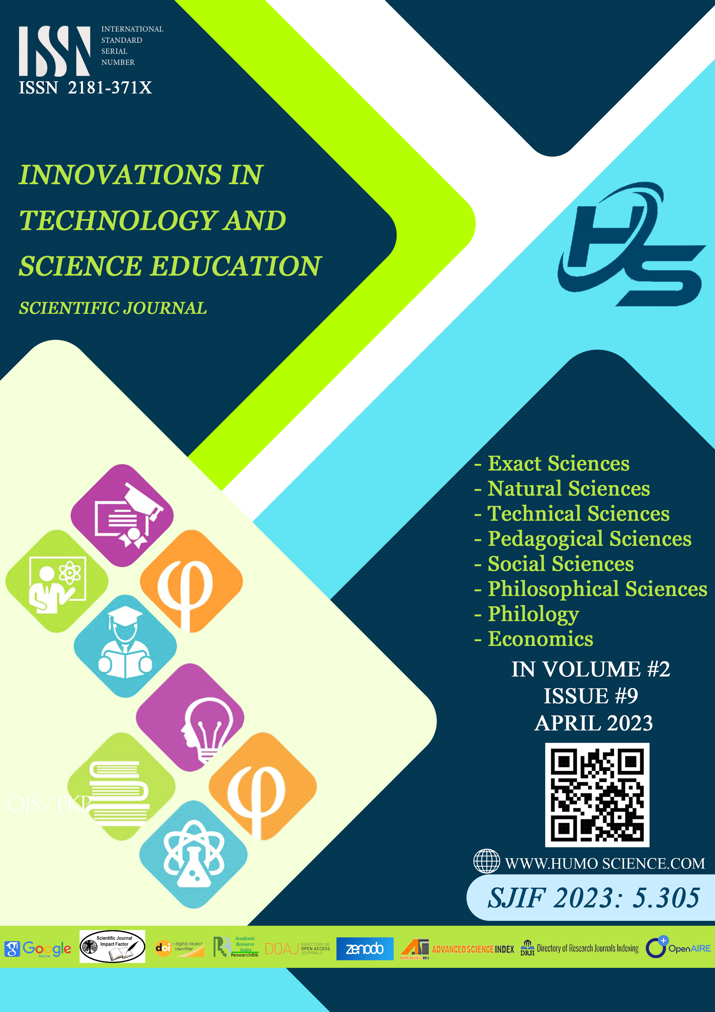 					View Vol. 2 No. 9 (2023): Innovationsa in Technology and Science Education
				