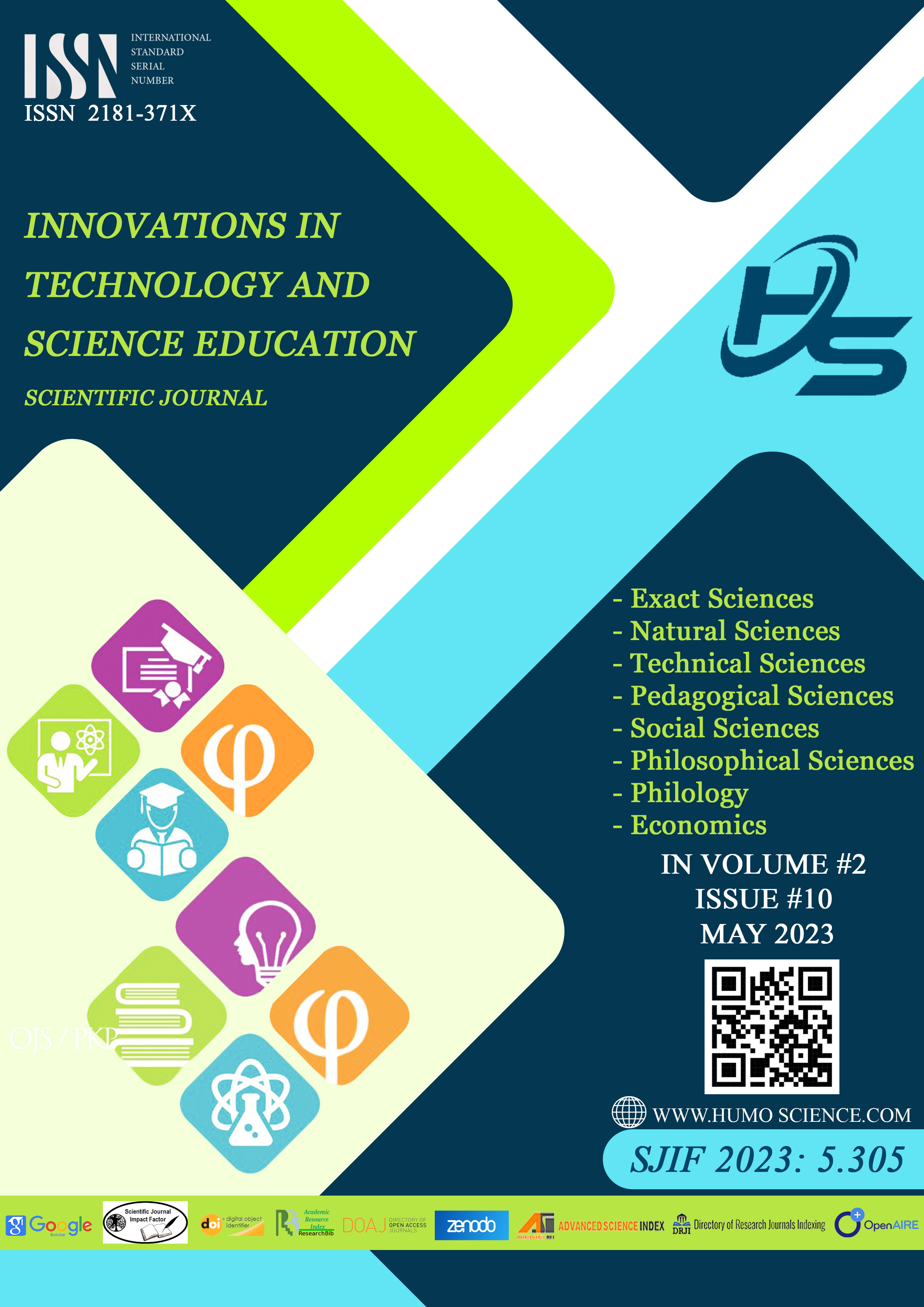 					View Vol. 2 No. 10 (2023): Innovationsa in Technology and Science Education
				